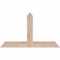 Ekena Millwork Portland Smooth Timber Gable Bracket, Douglas Fir, 36"W x 21"H x 1 1/2"D x 3 1/2"F, 14/12 Pitch GBW036X21X0204POR00SDF - alternate 1